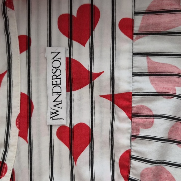 JW Anderson Striped Heart Button Down Shirt - Picture 5 of 7